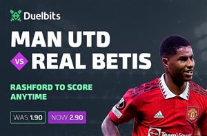Man Utd vs Real Betis: Get 2.90 on Marcus Rashford to score anytime